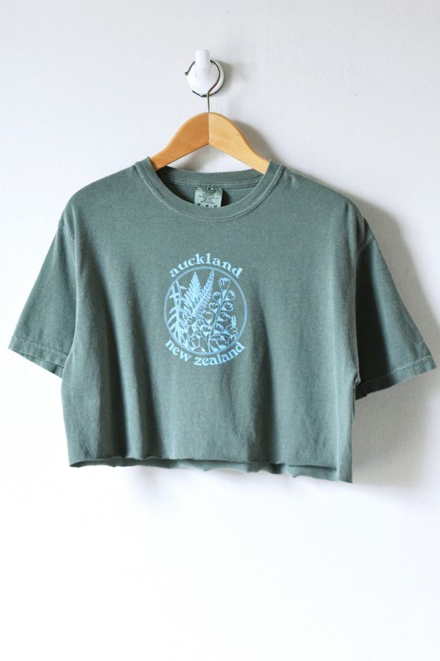 Auckland, New Zealand Cropped Reclaimed TShirt Urban Outfitters