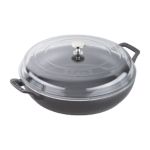 Thumbnail View 3: Staub Cast Iron 12-inch Braiser with Glass Lid