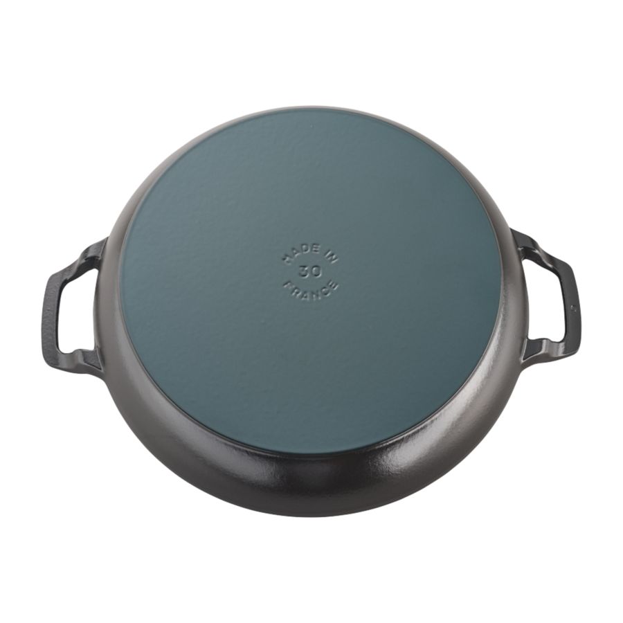 Slide View: 4: Staub Cast Iron 12-inch Braiser with Glass Lid