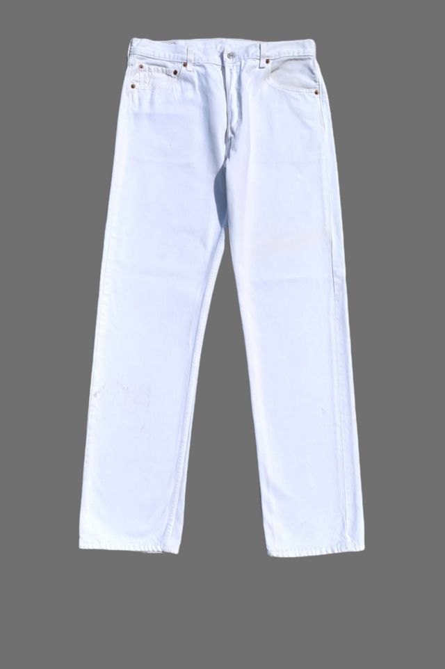 Vintage Levi's 501 White Denim Jean | Urban Outfitters