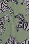 Thumbnail View 2: Olivia Wendel Green Zebras Blanket