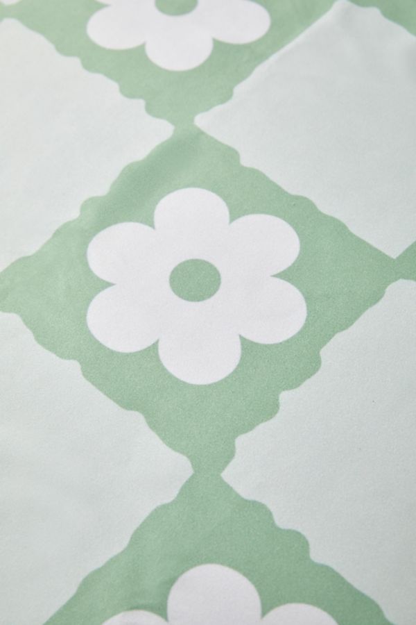 Slide View: 2: Retro Flower Checker By thespacehouse For Deny Yoga Towel