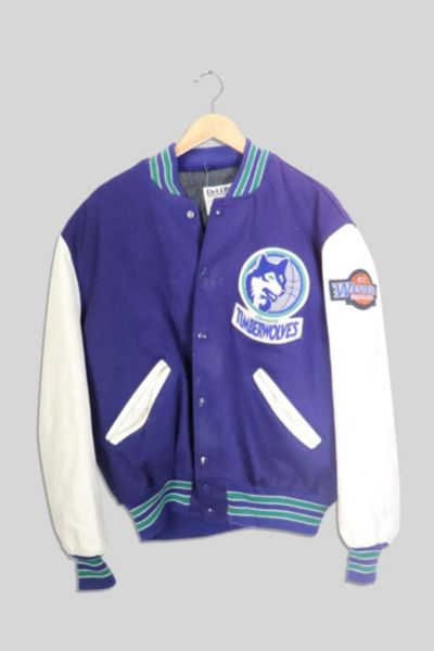 Vintage Minnesota Timberwolves NBA 90s Varsity Jacket | Urban Outfitters