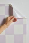 Thumbnail View 3: Lane And Lucia Lilac Check Pattern Removable Wallpaper