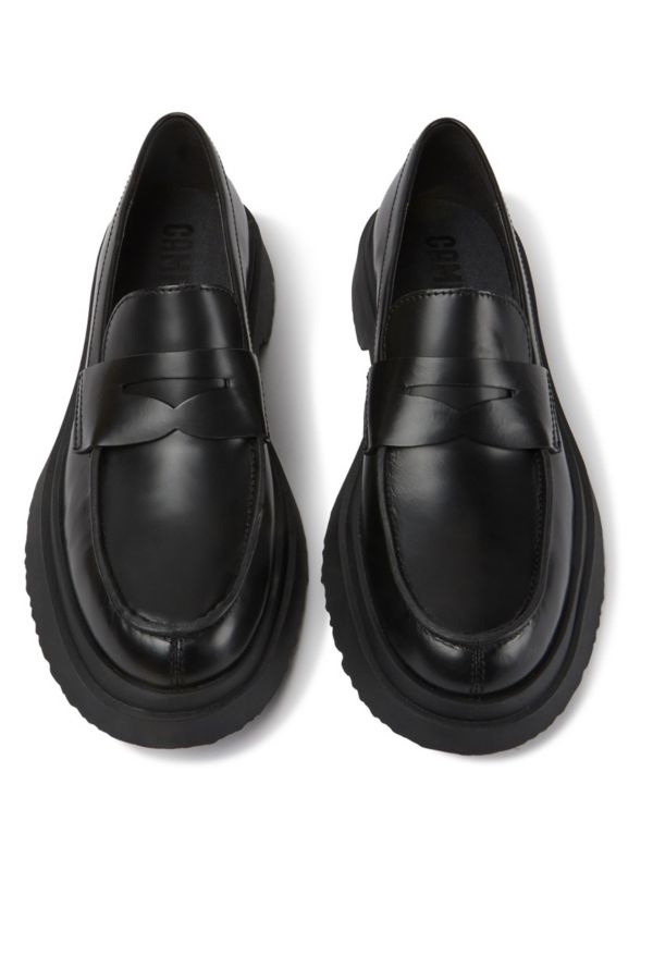 Slide View: 4: Camper Walden Leather Moc Toe Loafer Shoe