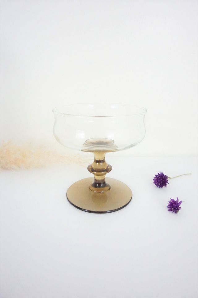 Vintage Smoky Cocktail Glass Urban Outfitters