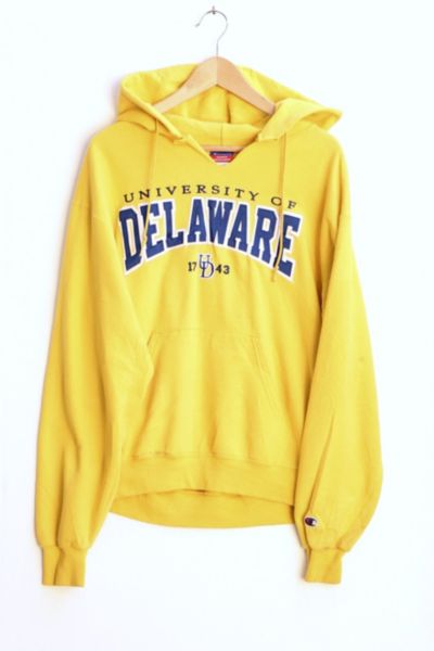 Vintage Champion University of Delaware Applique Hooded Sweatshirt ...