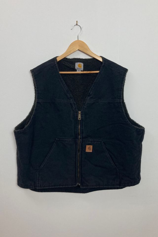 Vintage Carhartt Sherpa-Lined Vest | Urban Outfitters