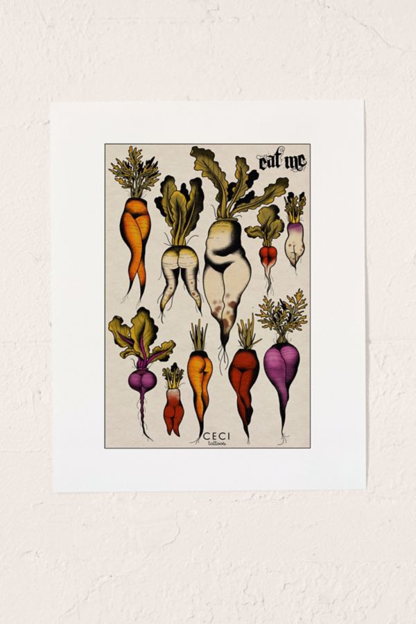 Slide View: 1: CeciTattoos Don't Forget Your Roots Art Print