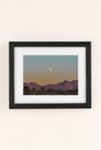 Thumbnail View 1: desertxpalm Sunset Moon Ridge Art Print