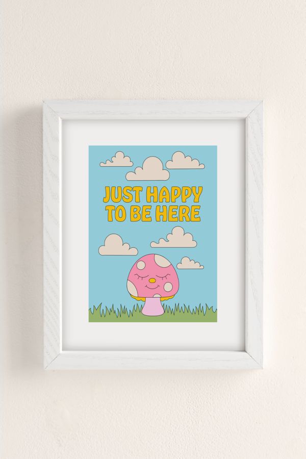 Slide View: 2: Exquisite Paradox Happy Mushroom Art Print