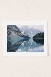 Thumbnail View 1: Eye Poetry Photography Sunrise Reflections Moraine Lake Banff Mountain Art Print