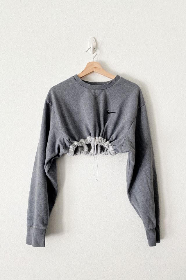 cropped nike crewneck