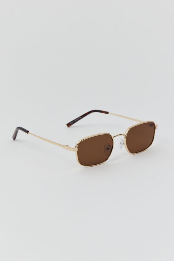 Slide View: 2: Leo Slim Metal Sunglasses