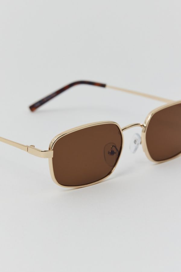 Slide View: 3: Leo Slim Metal Sunglasses