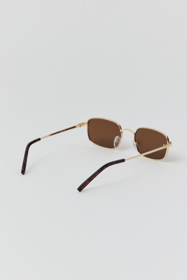 Slide View: 4: Leo Slim Metal Sunglasses