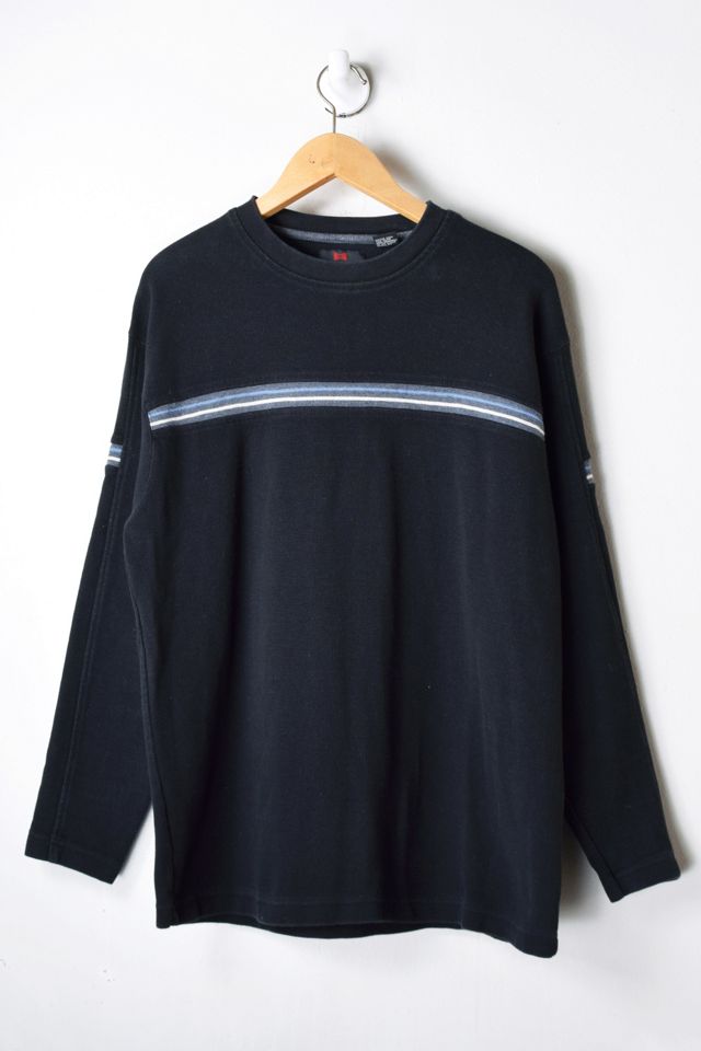Vintage Y2K Black Striped Sweatshirt | Urban Outfitters