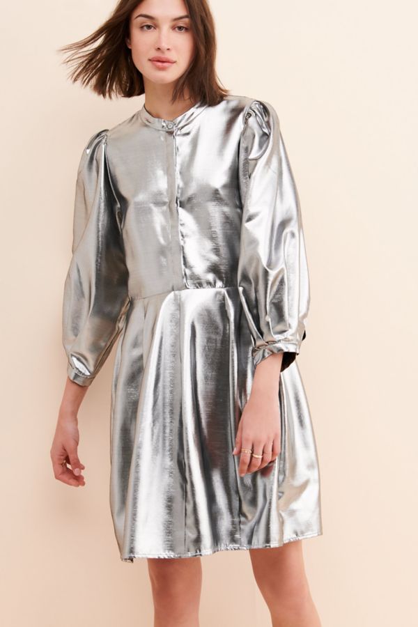 Slide View: 1: Just Female Silvana Shine Mini Dress