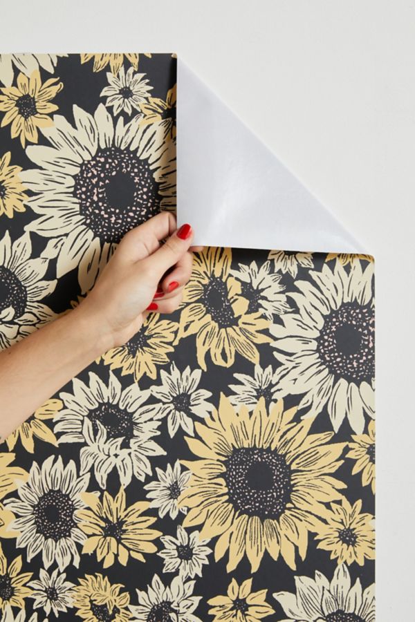 Slide View: 3: Sunflower Removable Wallpaper