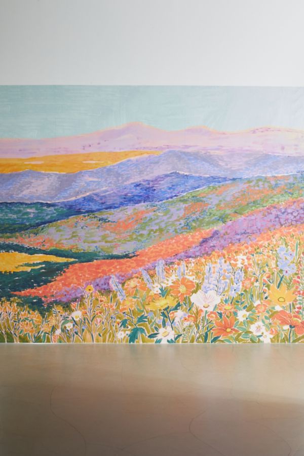 Slide View: 2: Superbloom Mural Removable Wallpaper