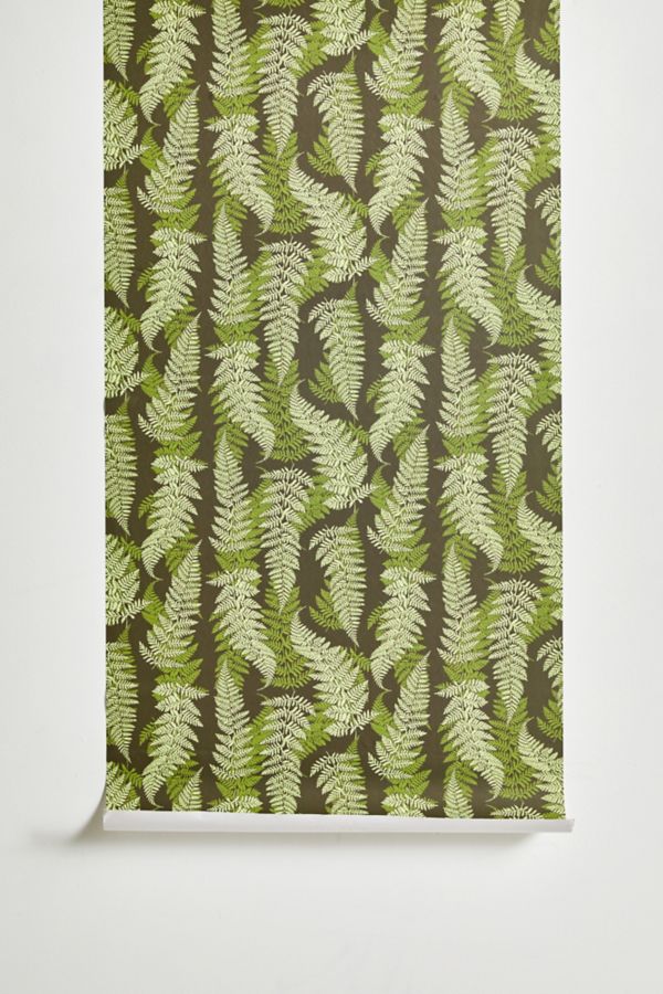 Slide View: 2: Avenie Countryside Garden Green Ferns Removable Wallpaper