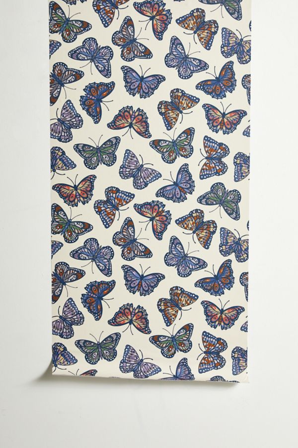 Slide View: 2: Avenie Countryside Butterflies Removable Wallpaper