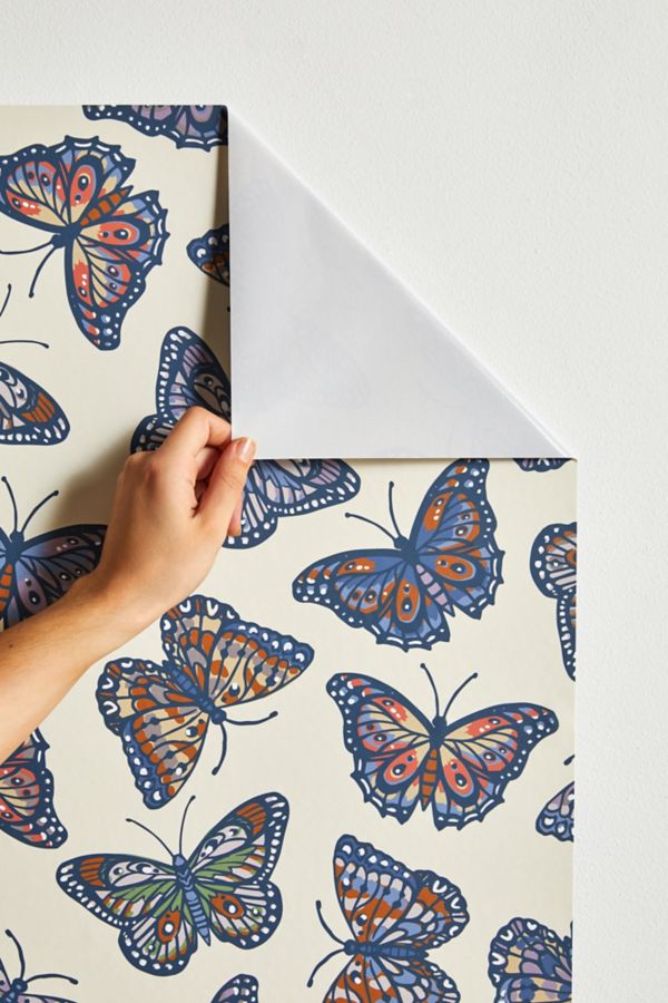 Slide View: 3: Avenie Countryside Butterflies Removable Wallpaper