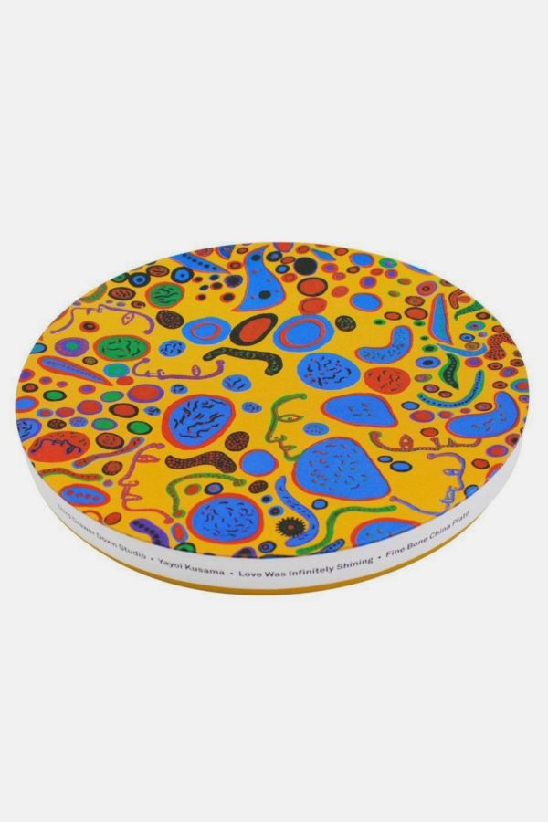 Slide View: 3: Third Drawer Down Love Was Infinitely Shining Ceramic Plate x Yayoi Kusama