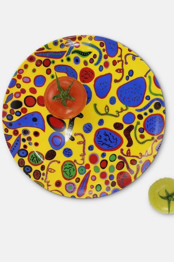 Slide View: 1: Third Drawer Down Love Was Infinitely Shining Ceramic Plate x Yayoi Kusama