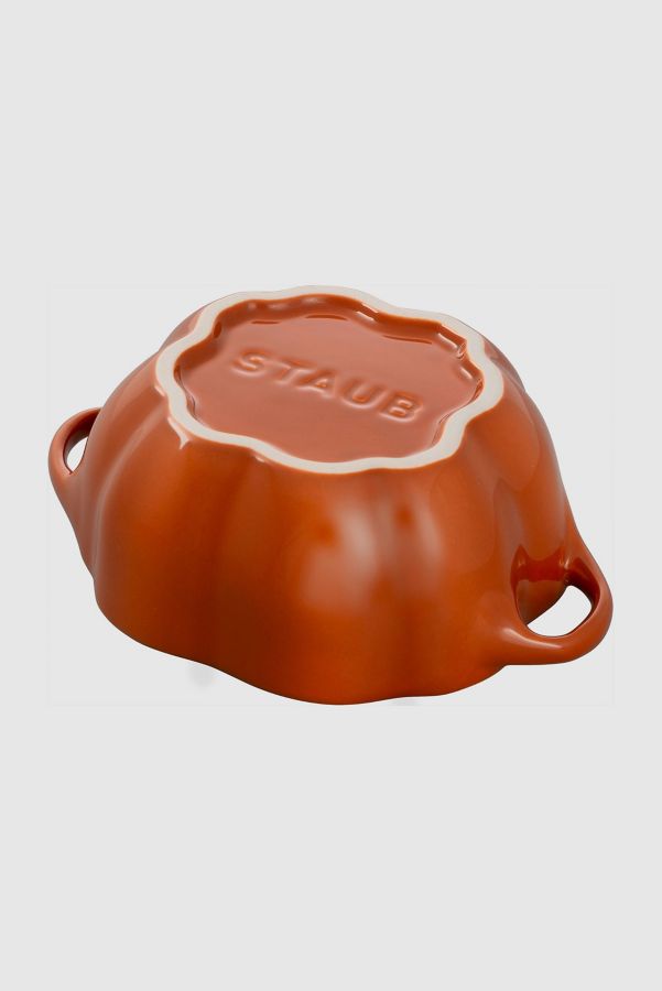 Slide View: 4: Staub Ceramic 16-oz Petite Pumpkin Cocotte