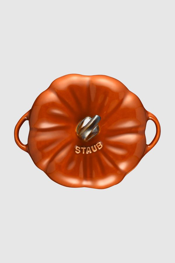 Slide View: 5: Staub Ceramic 16-oz Petite Pumpkin Cocotte