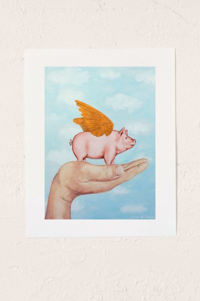 Reproduction artistique Pig With Golden Wings Coco de Paris