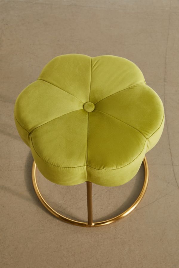 Slide View: 3: Ciara Flower Vanity Stool