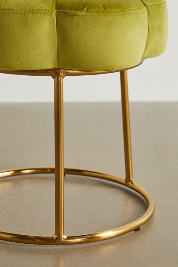 Slide View: 4: Ciara Flower Vanity Stool