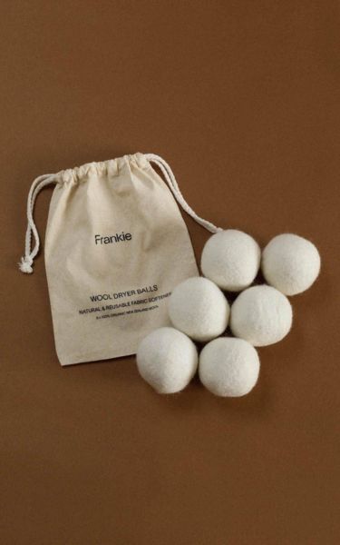 Frankie Collective Wool Natural Fabric Softening Dryer Balls