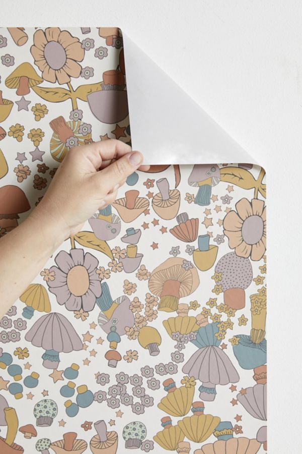 Slide View: 3: Mushroom Removable Wallpaper