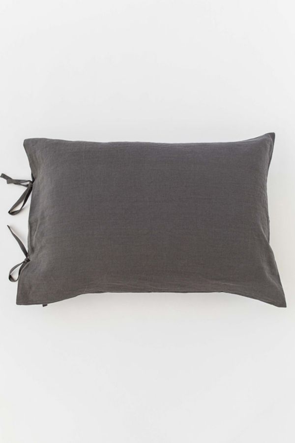 Slide View: 1: MagicLinen Linen Pillowcase With Ties