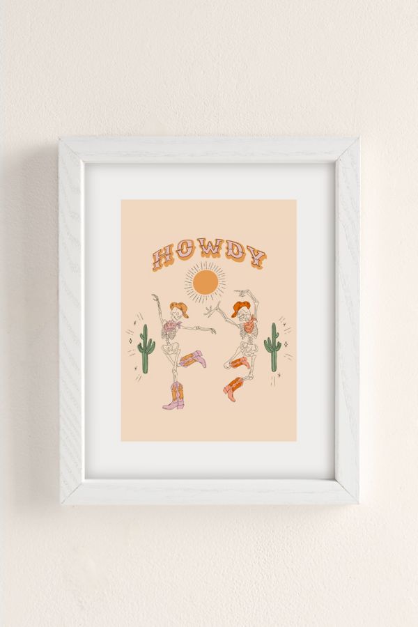 Slide View: 2: shanasart Howdy Art Print