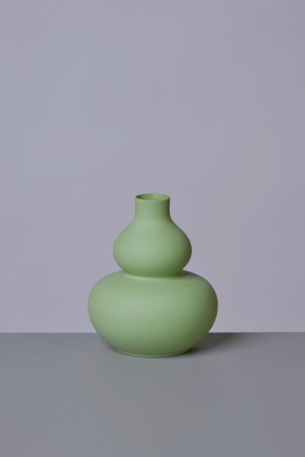 Slide View: 1: Middle Kingdom Miniature Porcelain Double Gourd Vase