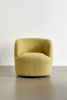 Slide View: 2: Dover Crosshatch Swivel Chair