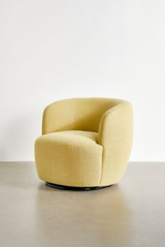 Slide View: 3: Dover Crosshatch Swivel Chair