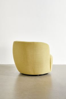 Slide View: 4: Dover Crosshatch Swivel Chair