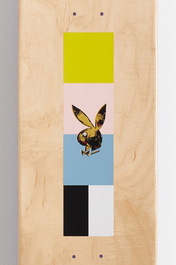 Slide View: 4: Color Bars Playboy X Andy Warhol Skateboard Deck