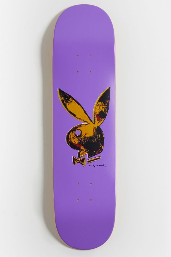 Slide View: 1: Color Bars Playboy X Andy Warhol Skateboard Deck