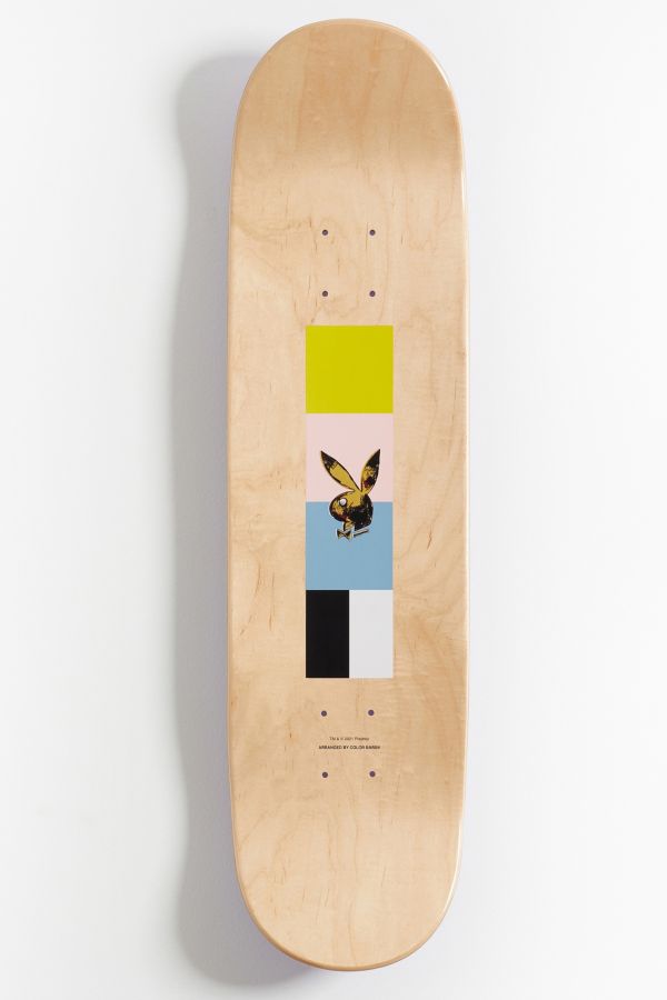 Slide View: 3: Color Bars Playboy X Andy Warhol Skateboard Deck