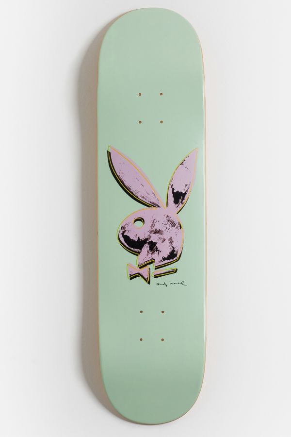 Slide View: 1: Color Bars Playboy X Andy Warhol Skateboard Deck