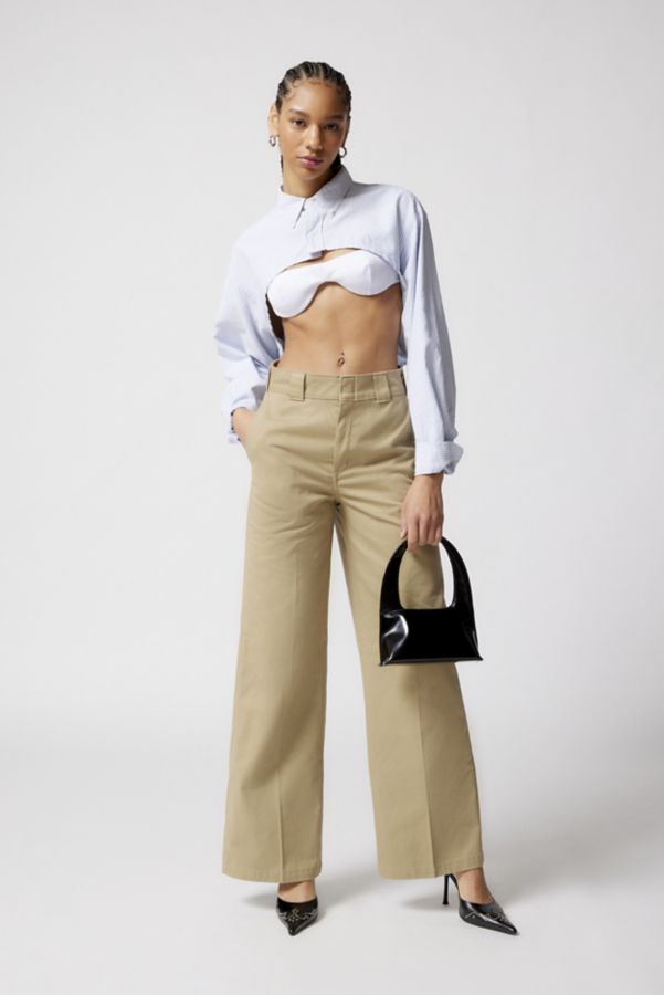 Slide View: 1: Pantalon de travail jambes large Dickies