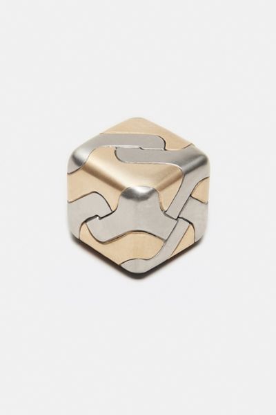 Craighill Tycho Solid Steel and Brass Cube Puzzle