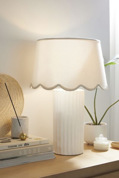 Scallop Trim Lamp Shade