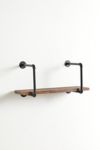 Thumbnail View 3: Black Industrial Pipe Bracket Wall Shelf